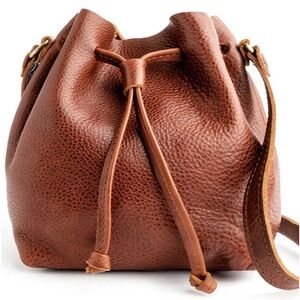 Portland Handmade Leather Goods Bucket Bag NWOT